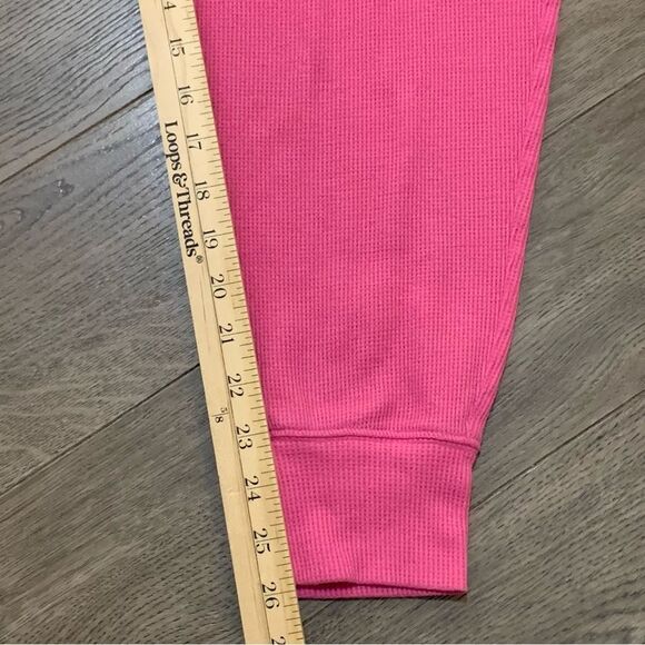 Victoria’s Secret Pink Sleepwear Pants Women’s Waffle Knit Medium Pink Pockets. - Picture 13 of 14